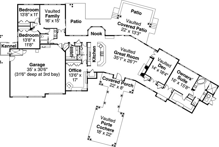 ’interior northwest floor plan’