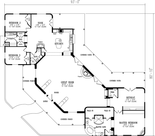 interior floor plan outline