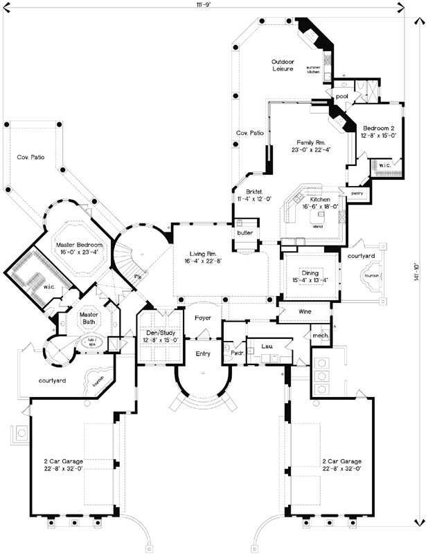 Spanish House Plans Monster House Plans