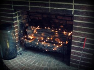 summer fireplace