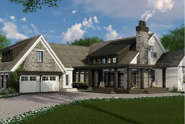 cottage house plans with garage