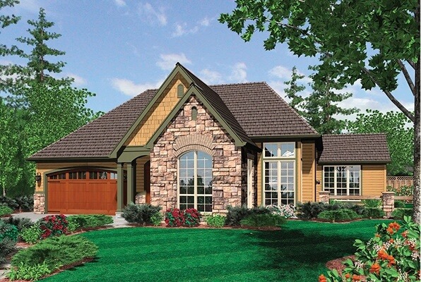 cottage plans with a garage