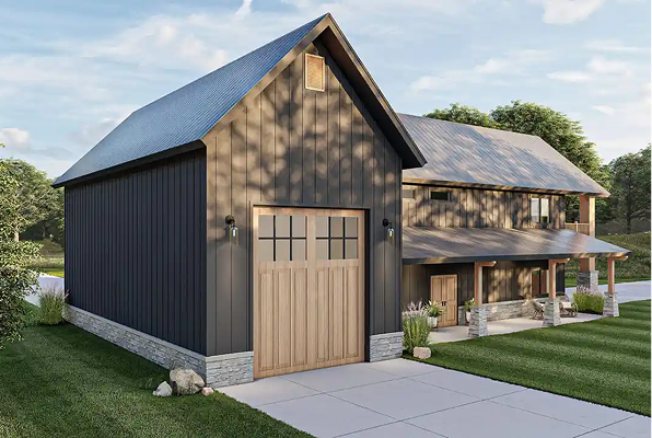 Barndominium with RV garage
