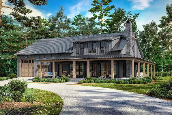 Barndominium plans with RV garage